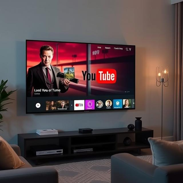 3D streaming services like Fandango at Home and YouTube 3D on smart TV interface.