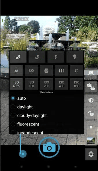Open Camera manual camera controls on Android