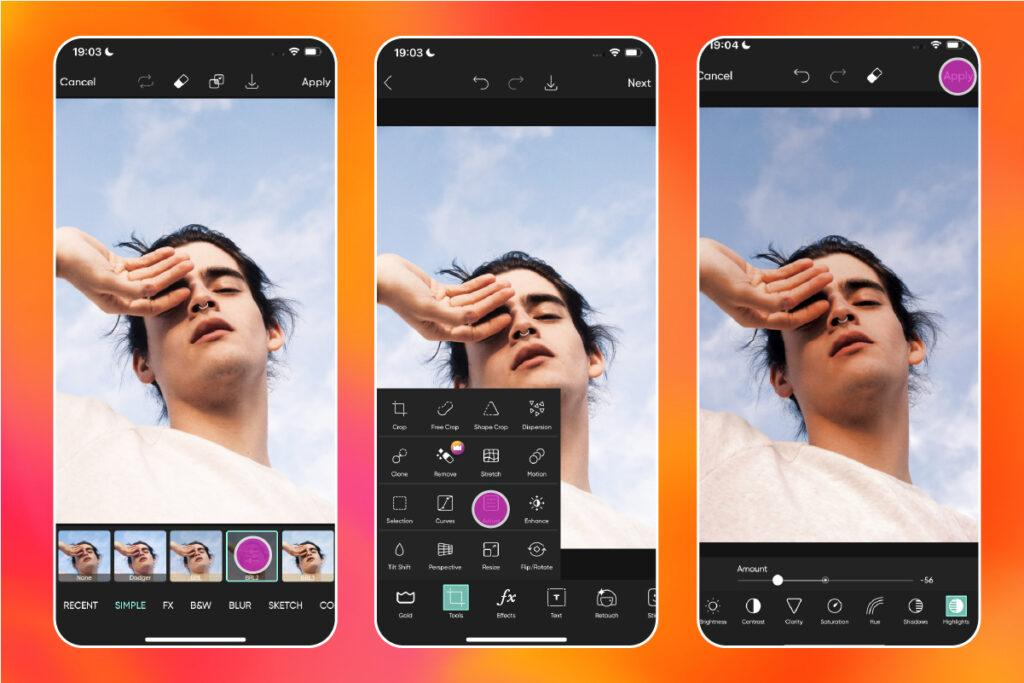 Picsart mobile photo editor with creative editing tools